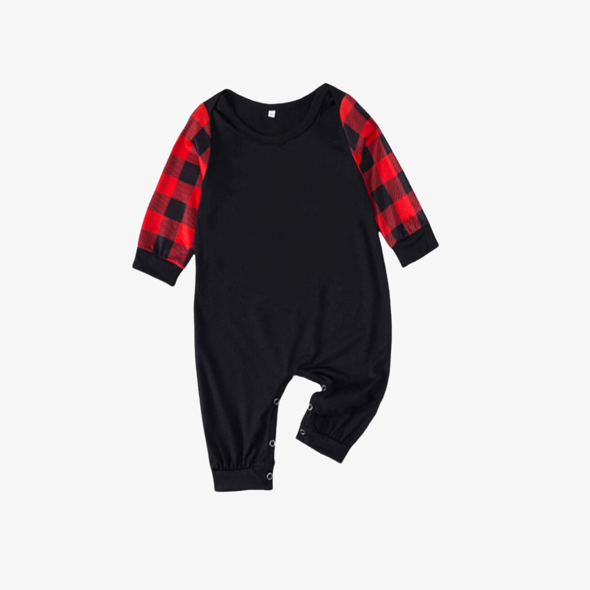 2026 Family Christmas Matching Pajamas Set, Buffalo Plaid Raglan Long Sleeve Printed Top, Plaid Pants With Pockets Holiday Family Sleepwear