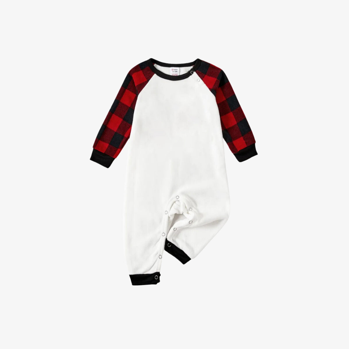Family Matching Christmas Pajama Set, 2026 Merry Christmas Letter Print Raglan Long Sleeve Top, Red Black Plaid Pants With Pockets, Cozy Festive Sleepwear for Christmas Eve & Holiday Photos