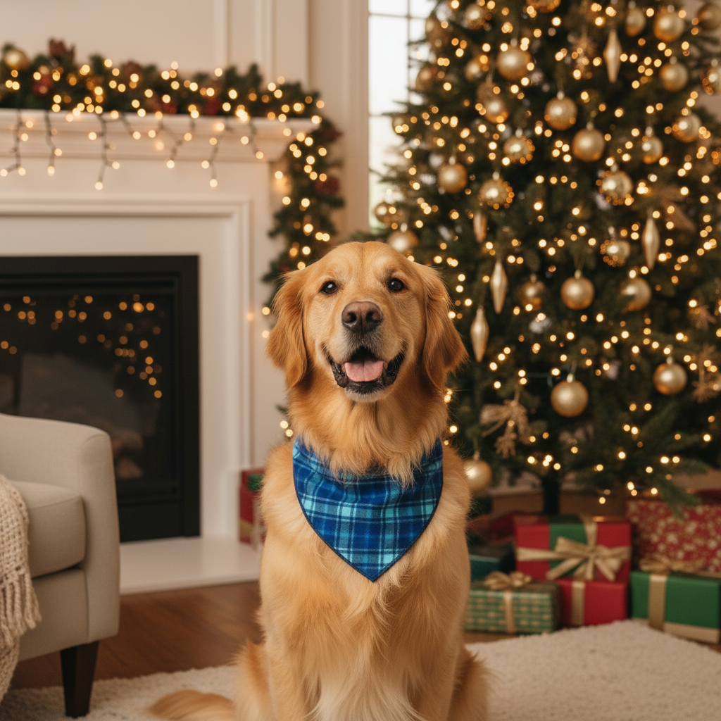 2-Piece Family Matching Christmas Pajama Set, 2026 Santa Hat Candy Cane Letter Print Navy Long Sleeve Top, Blue Buffalo Plaid Pants With Pockets, Cozy Matching Sleepwear For Christmas Eve & Family Holiday Photos