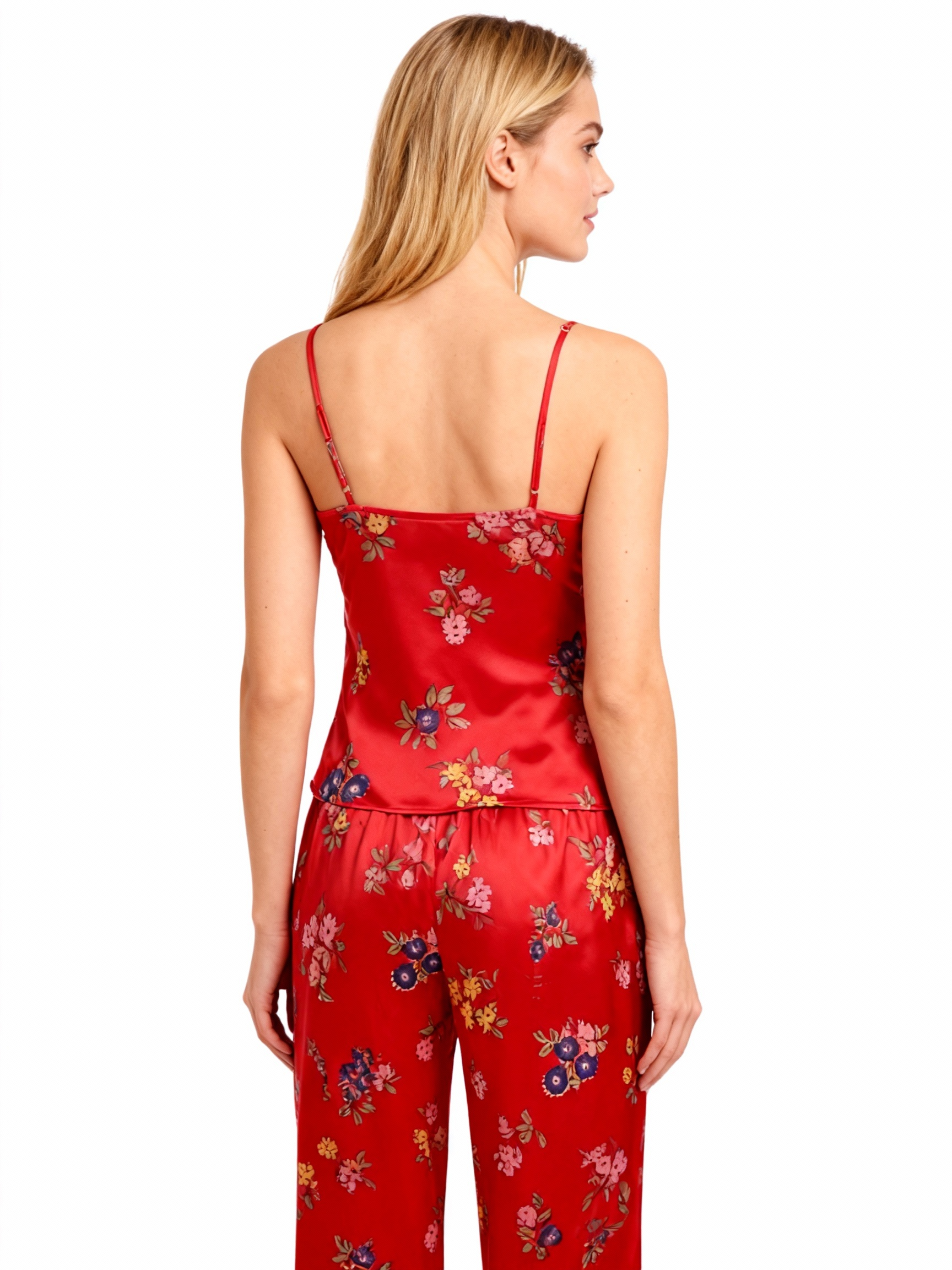 Silky Satin 3-Piece Nightwear Set in Romance Style