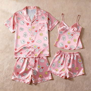 Soft Satin Sleep Set for Couples – Ideal for Gifts