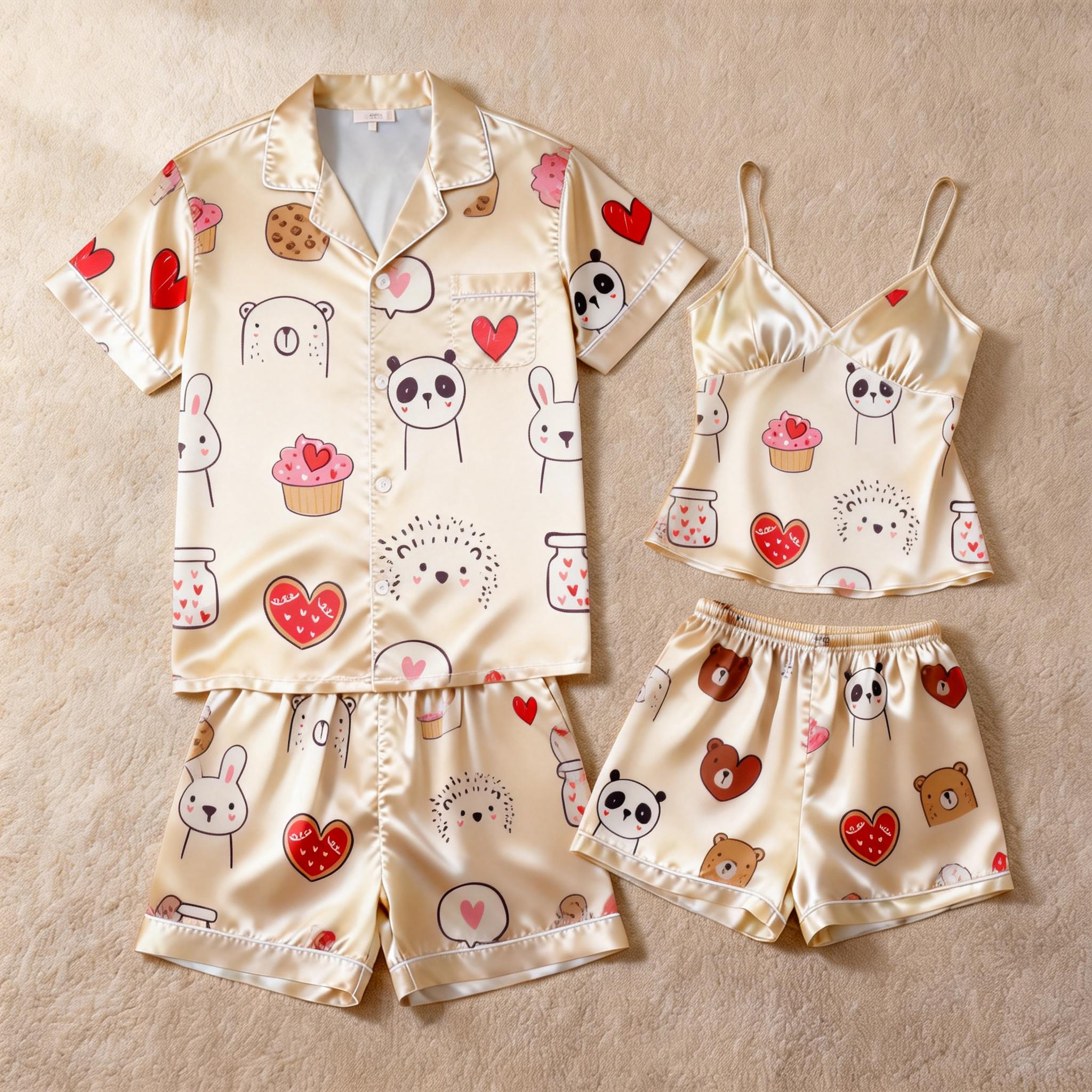 Coordinating Satin PJs for Couples – Summer Sleepwear