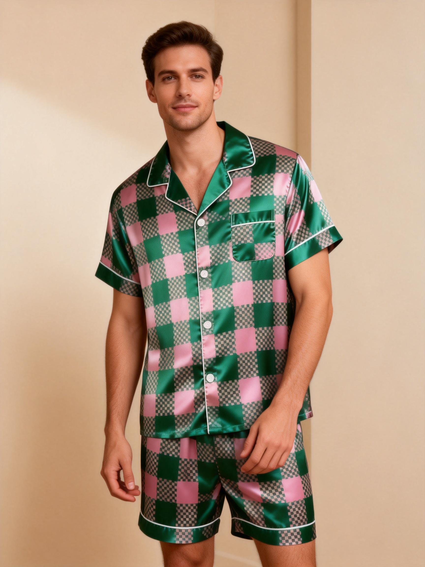 Silky Smooth Couple Sleepwear – Satin Pajama Set