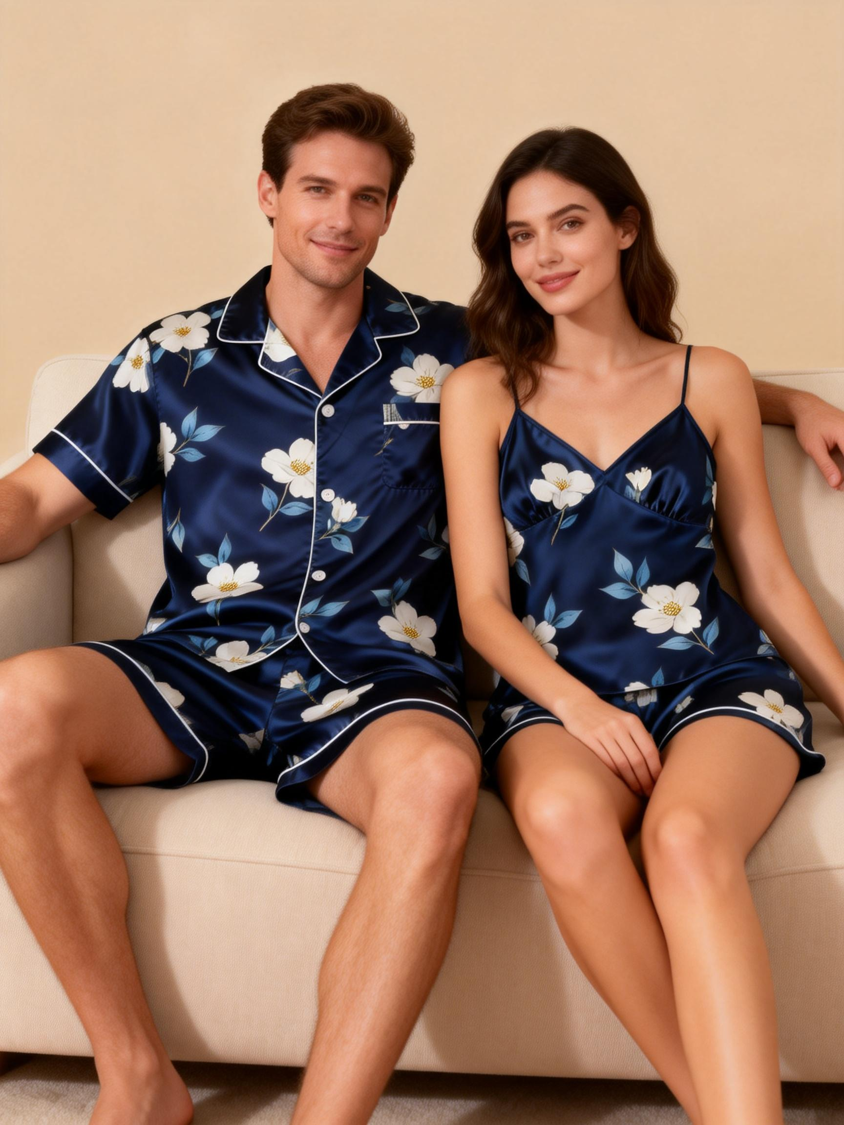 Silky Soft Satin Pajamas for Couples – Sleep in Luxury