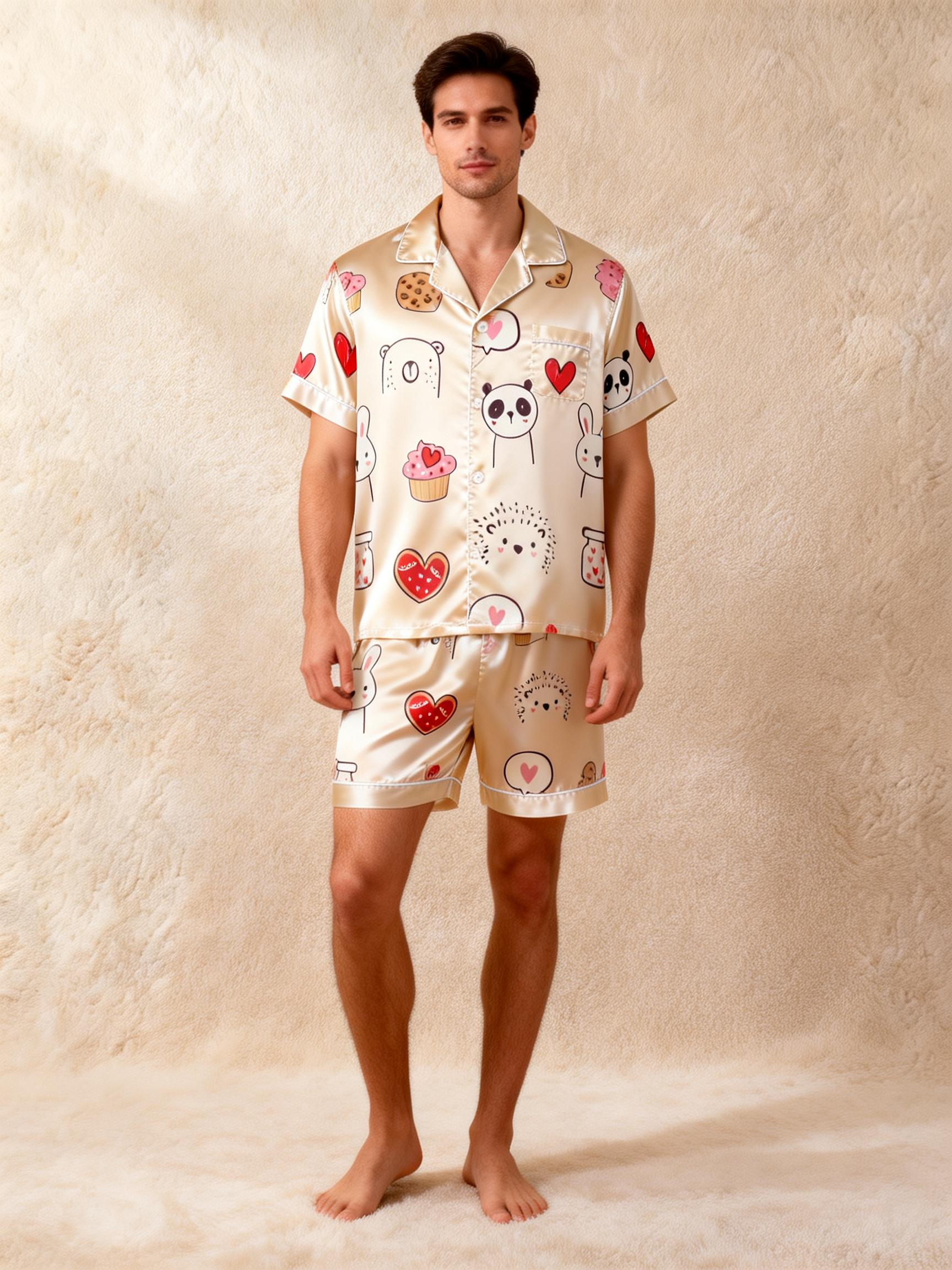 Coordinating Satin PJs for Couples – Summer Sleepwear