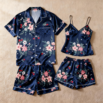 Couple’s Silky Satin Short Set – Ideal Anniversary Gift