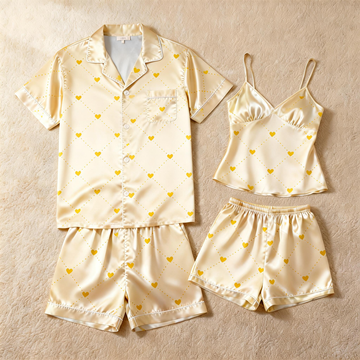 Silky Satin Sleepwear Set for Couples – Lightweight & Chic