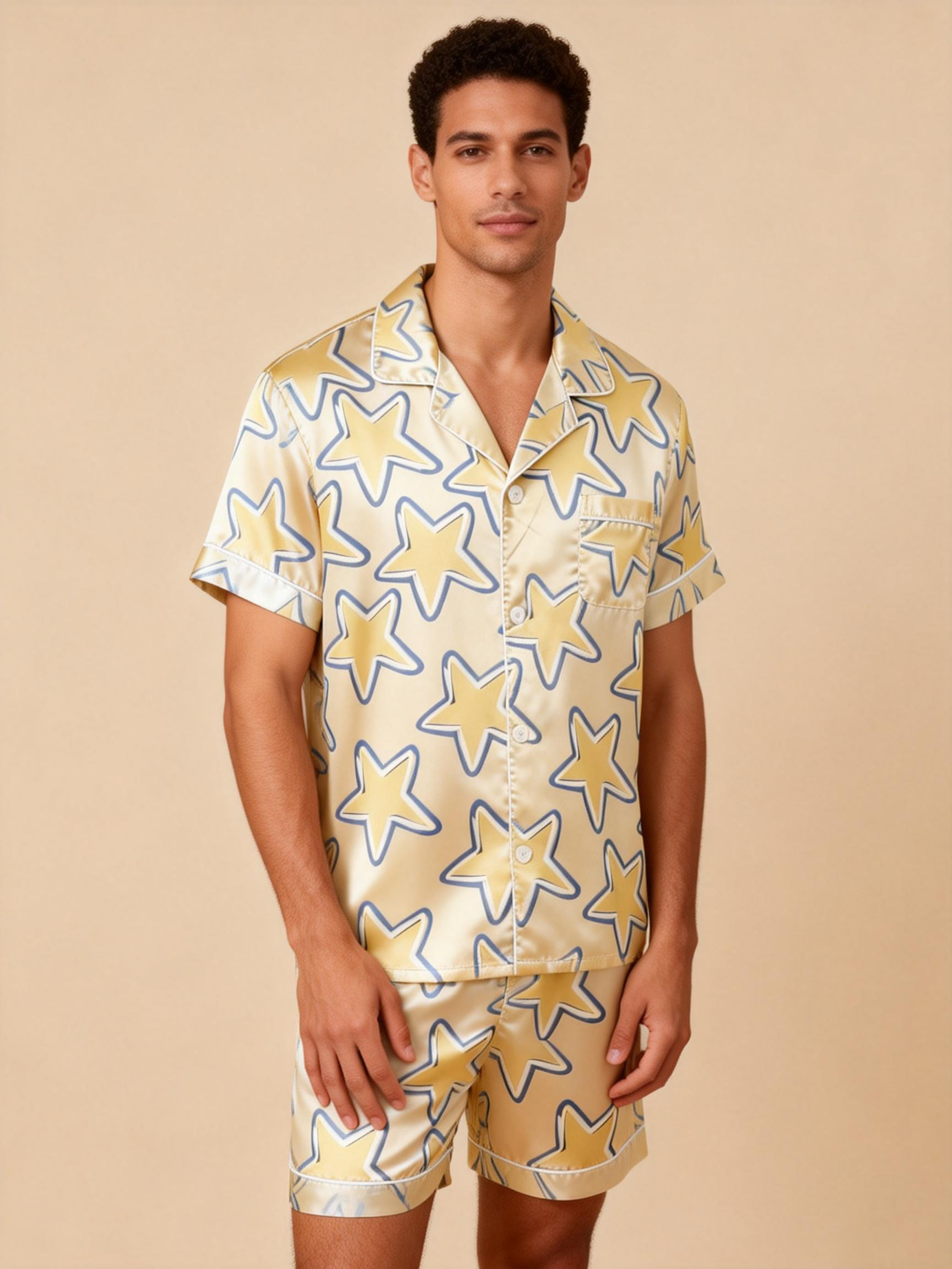 Couple’s Silky Bedtime Set – Satin Pajama Shorts