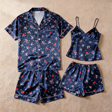 Romantic Silky Sleepwear for Couples – Satin Pajama Set