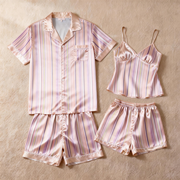 Silky Satin Pajamas for Couples – Light & Breathable