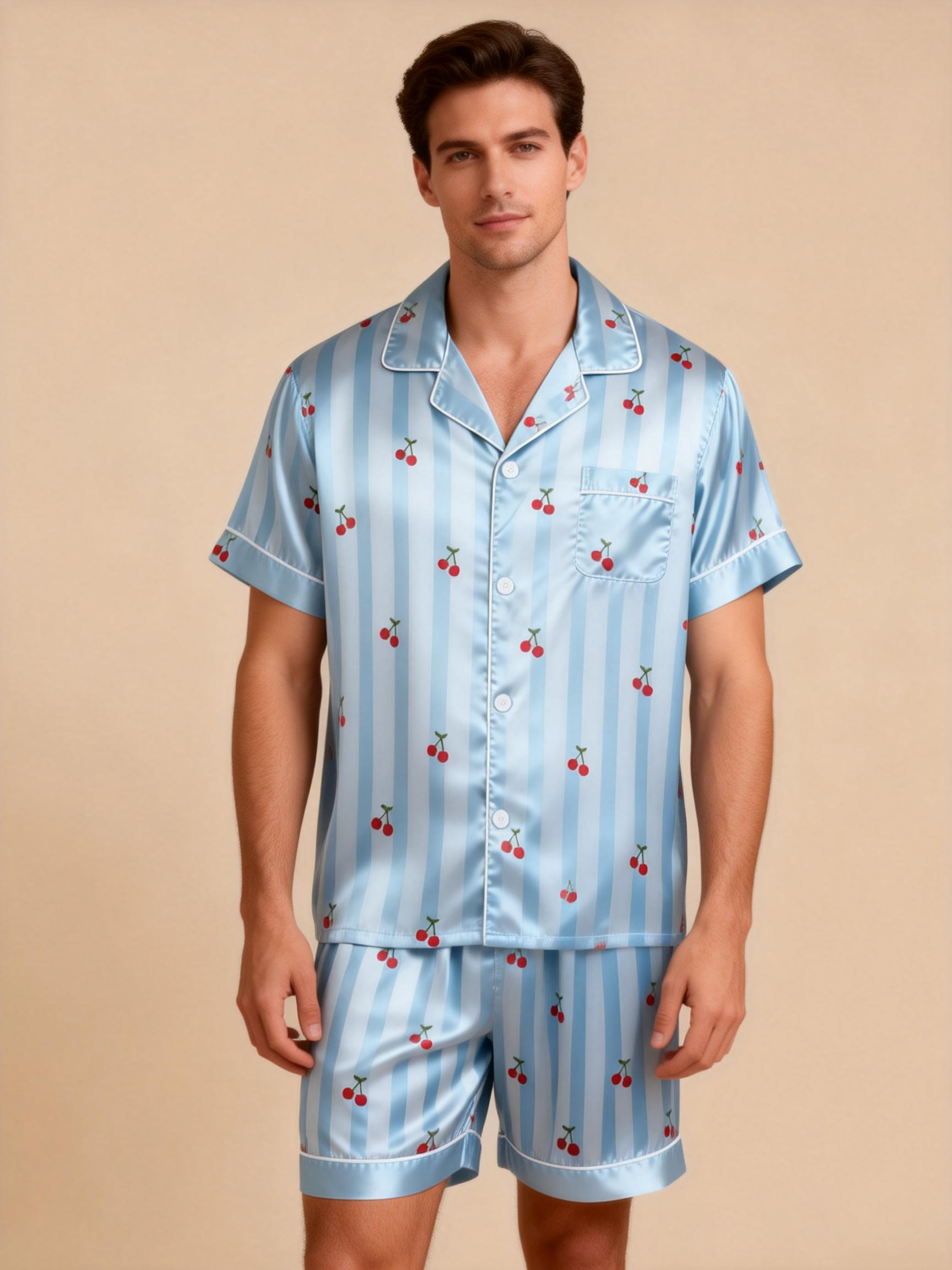 Silky Classic Sleepwear for Couples – Satin Pajama Set