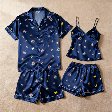 Silky Satin Pajamas for Two – Luxurious Sleep Experience