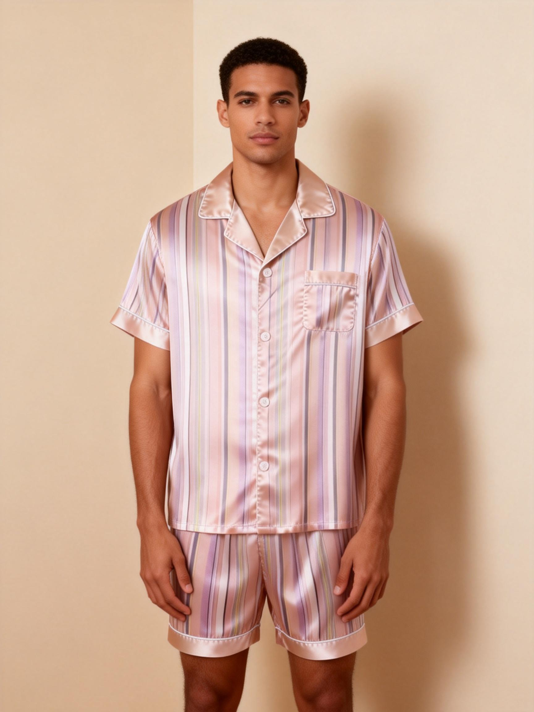 Silky Satin Pajamas for Couples – Light & Breathable