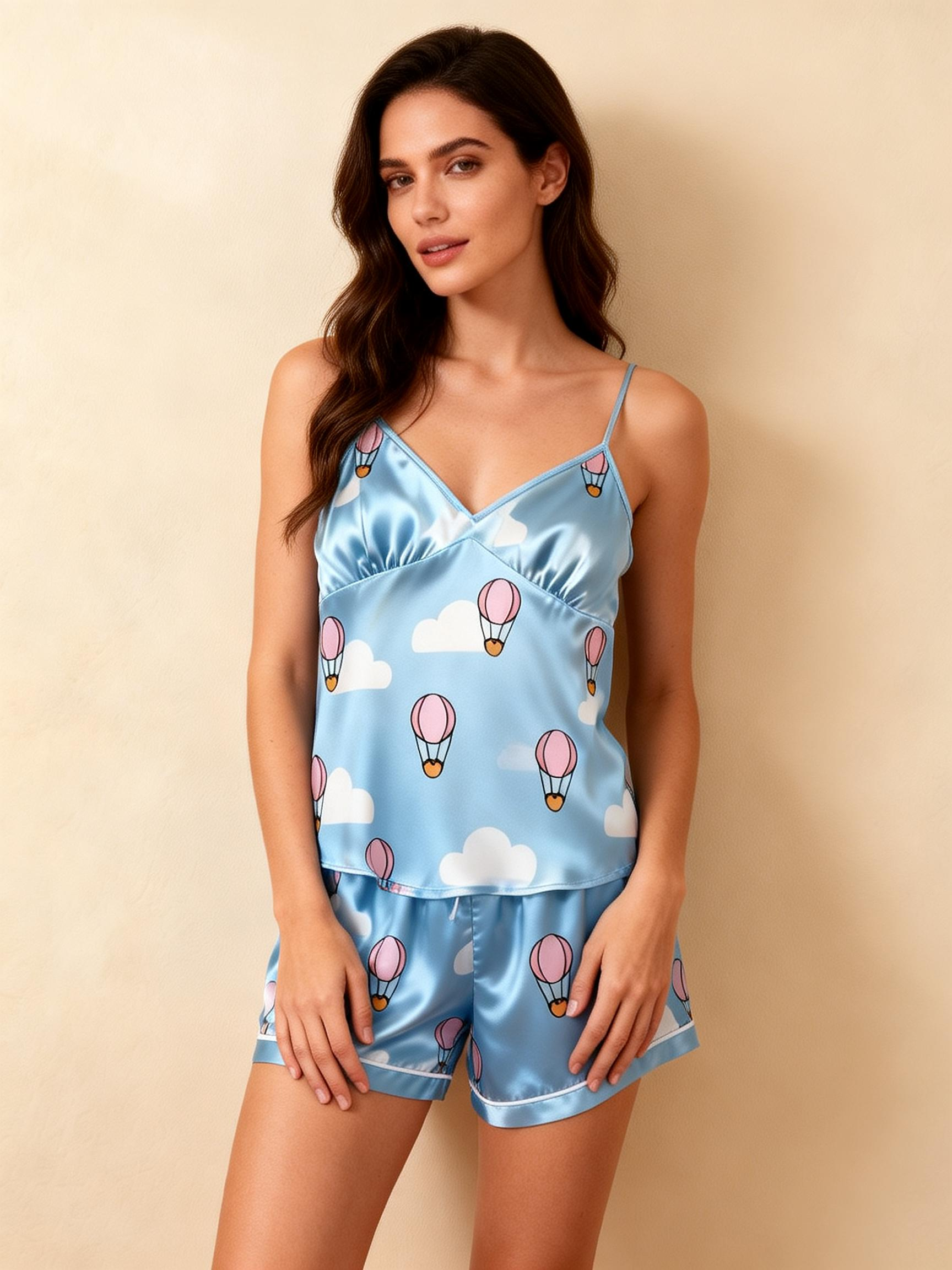 Silky Satin Pajama Short Set – Luxurious Couple Gift