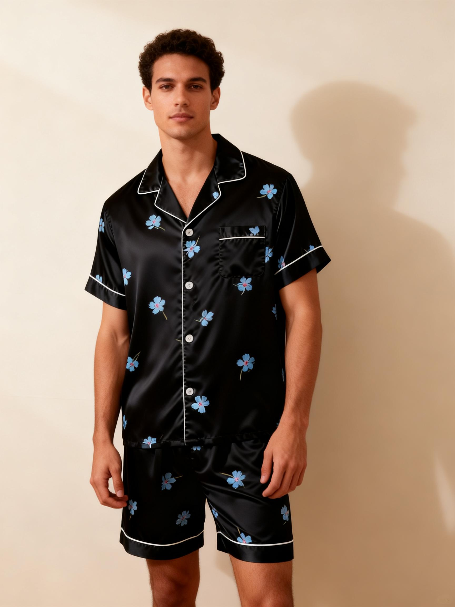 Silky Satin Sleepwear for Him & Her – Classic Matching Set