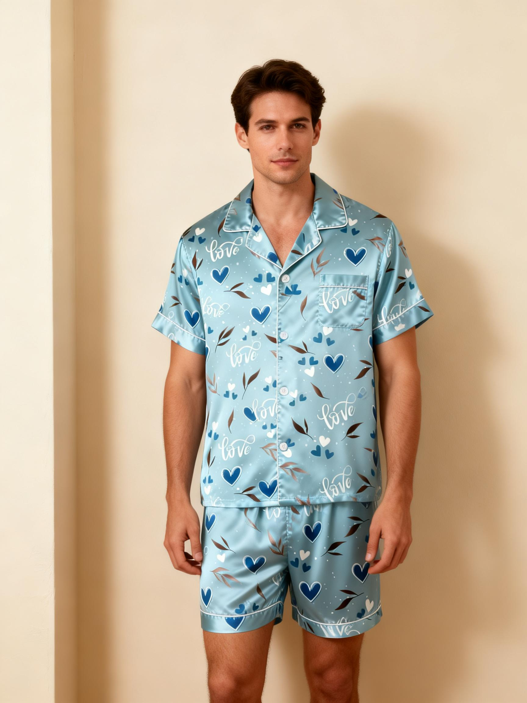 Silky Satin Sleep Set for Couples – Perfect for Warm Nights