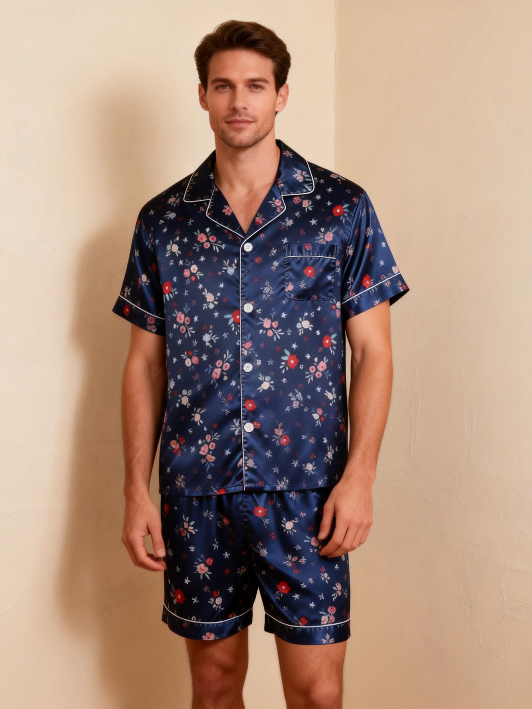 Romantic Silky Sleepwear for Couples – Satin Pajama Set