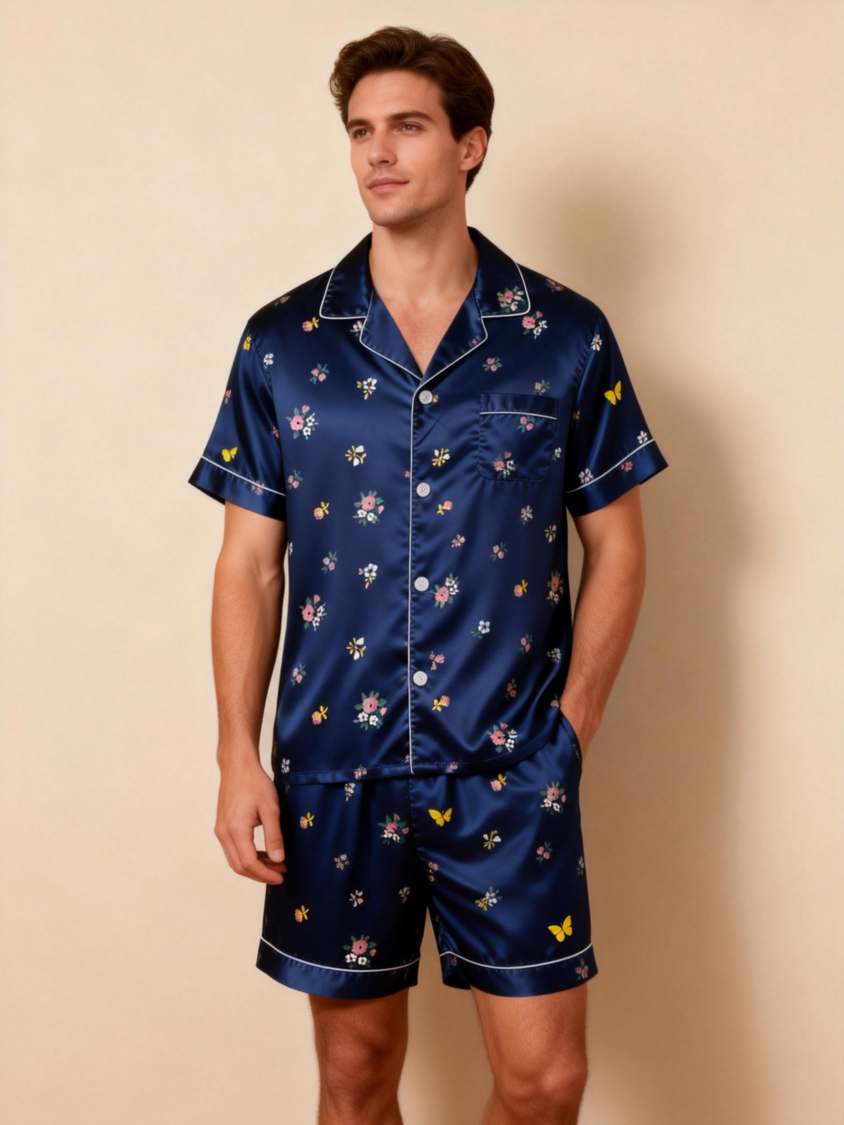 Silky Satin Pajamas for Two – Luxurious Sleep Experience