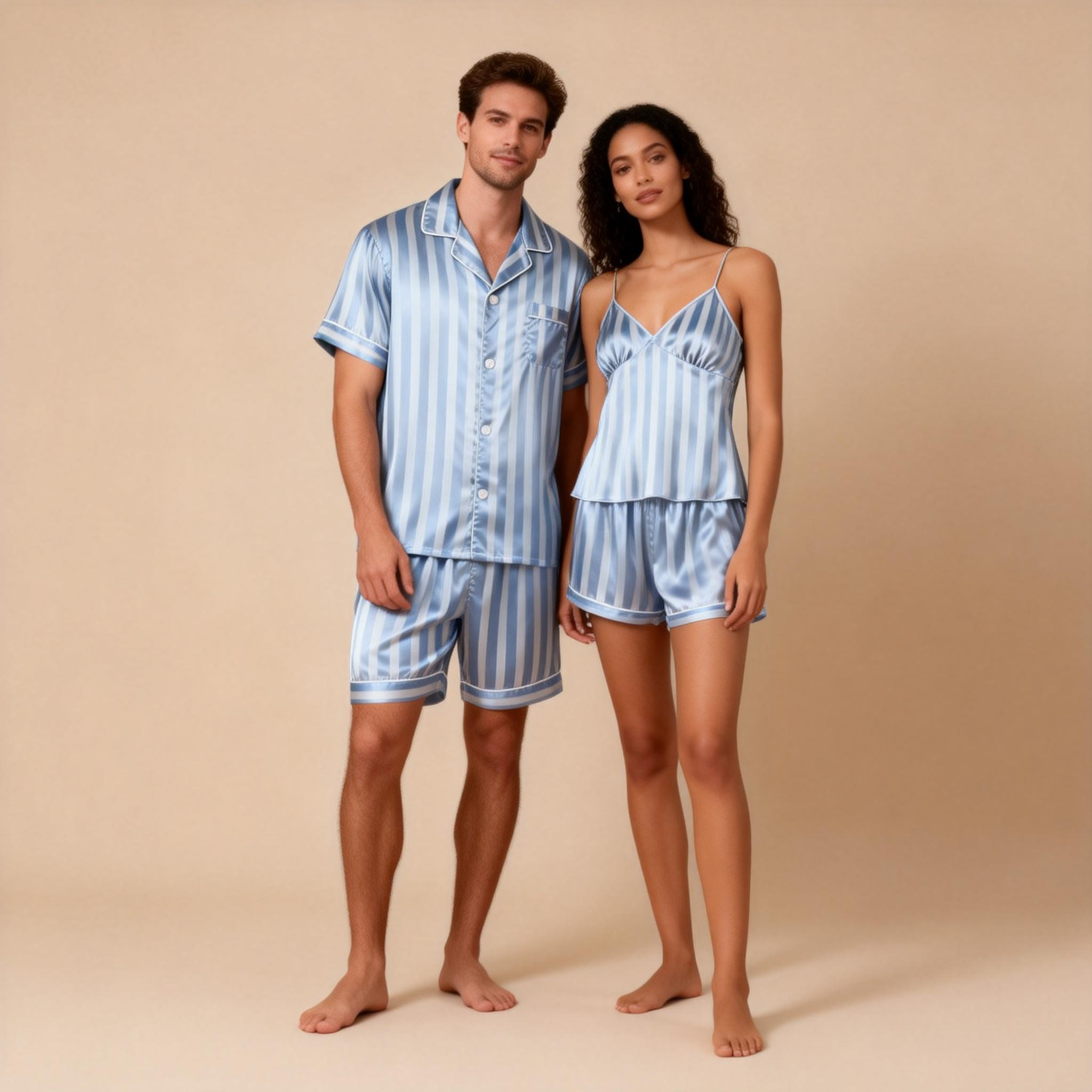 Silky Satin Sleepwear for Couples – Hotel-Quality Comfort