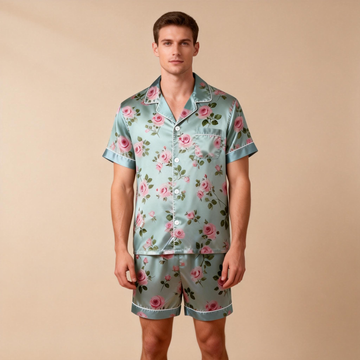 Elegance and Comfort: Satin Pajamas Set for Men