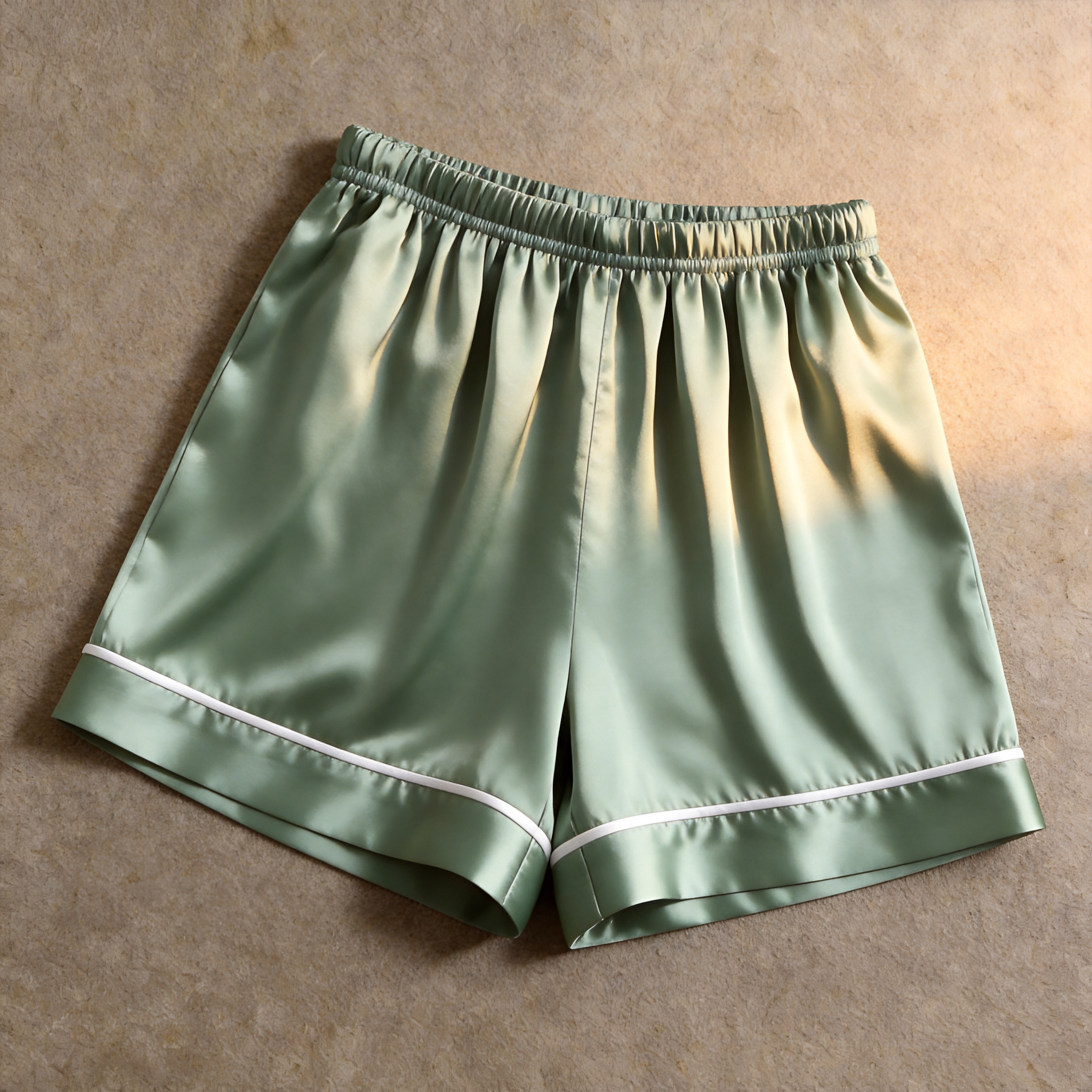 Solid Satin 3-Piece Sleepwear Set for Women - Robe, Camisole & Shorts