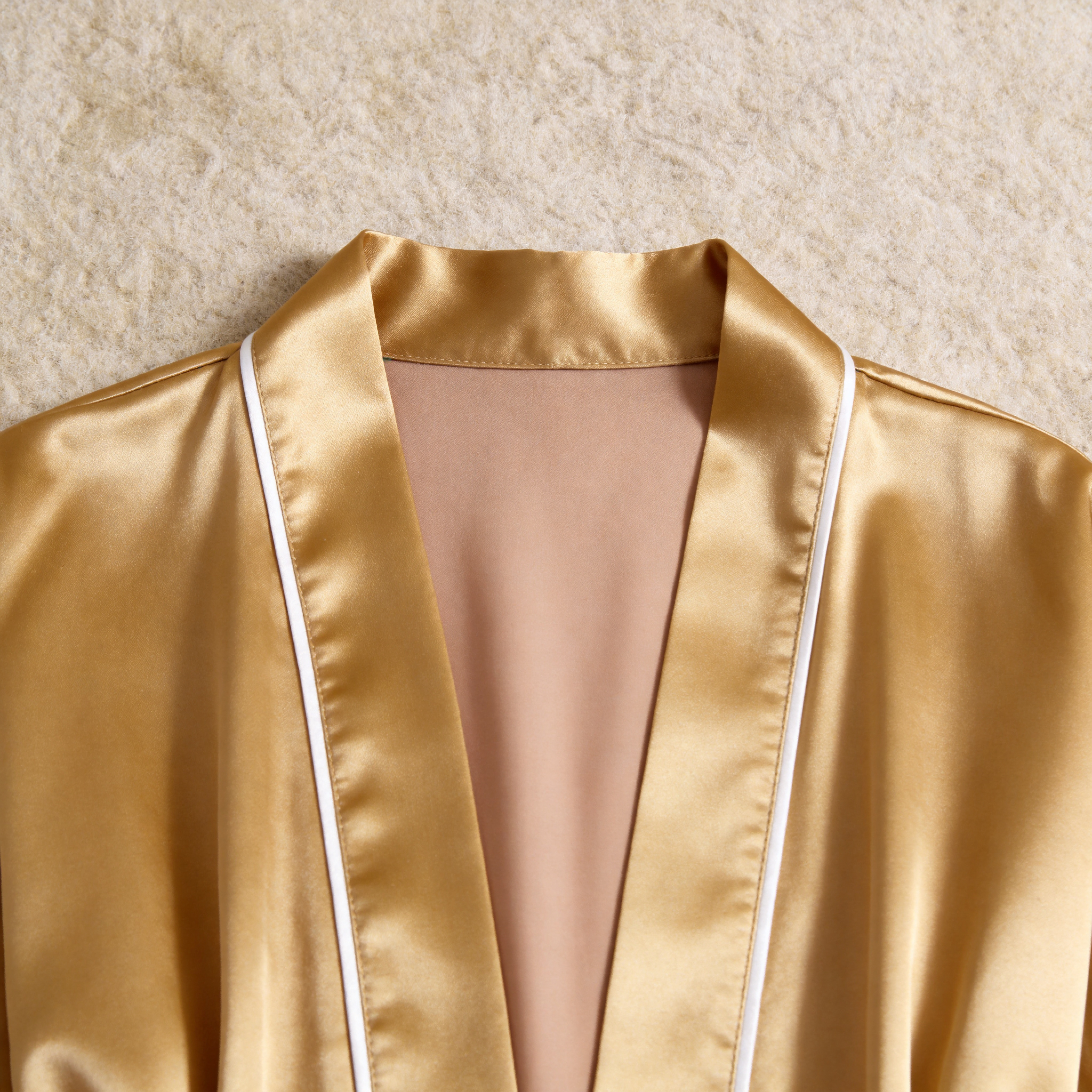 Solid Satin 3-Piece Sleepwear Set for Women - Robe, Camisole & Shorts
