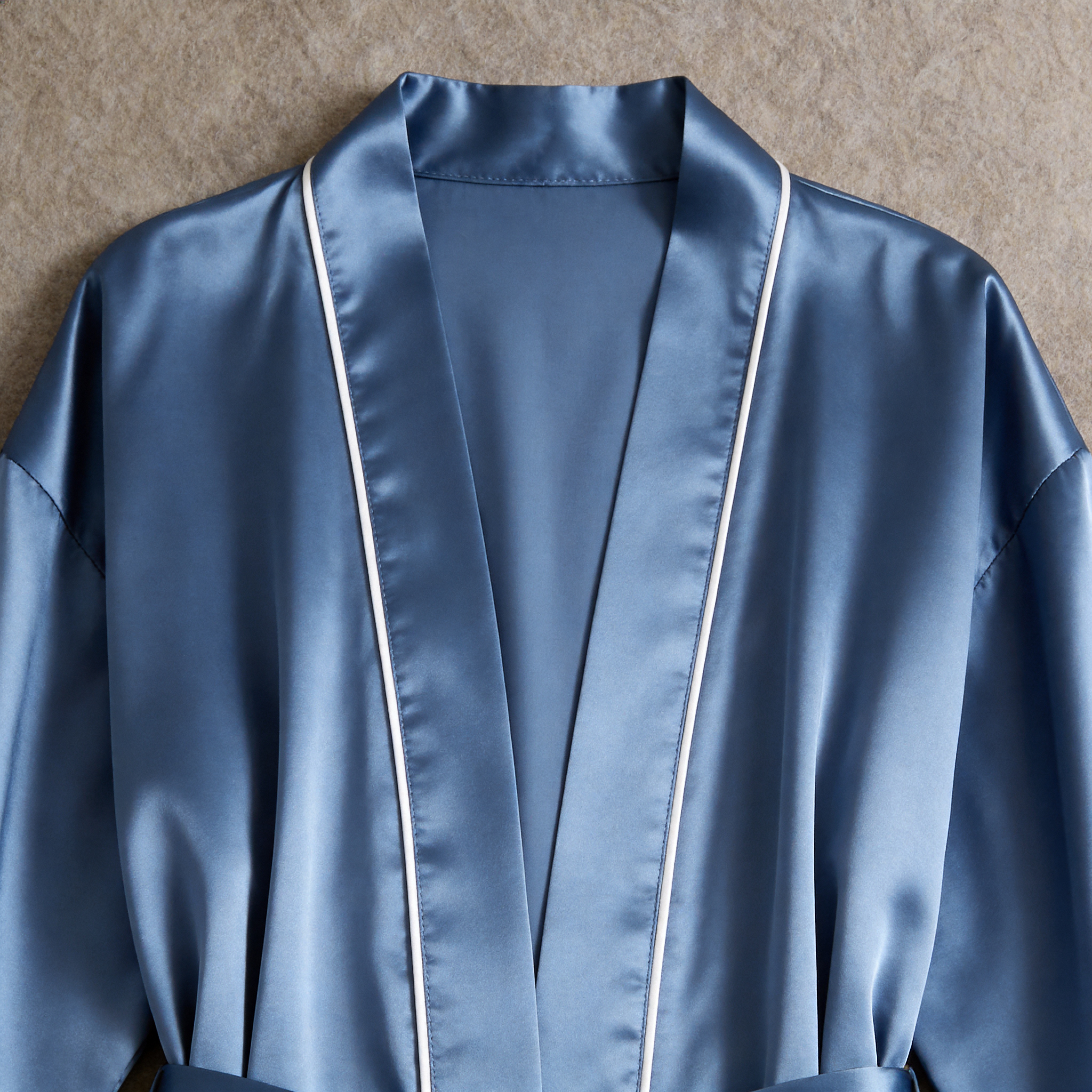 Solid Satin 3-Piece Sleepwear Set for Women - Robe, Camisole & Shorts