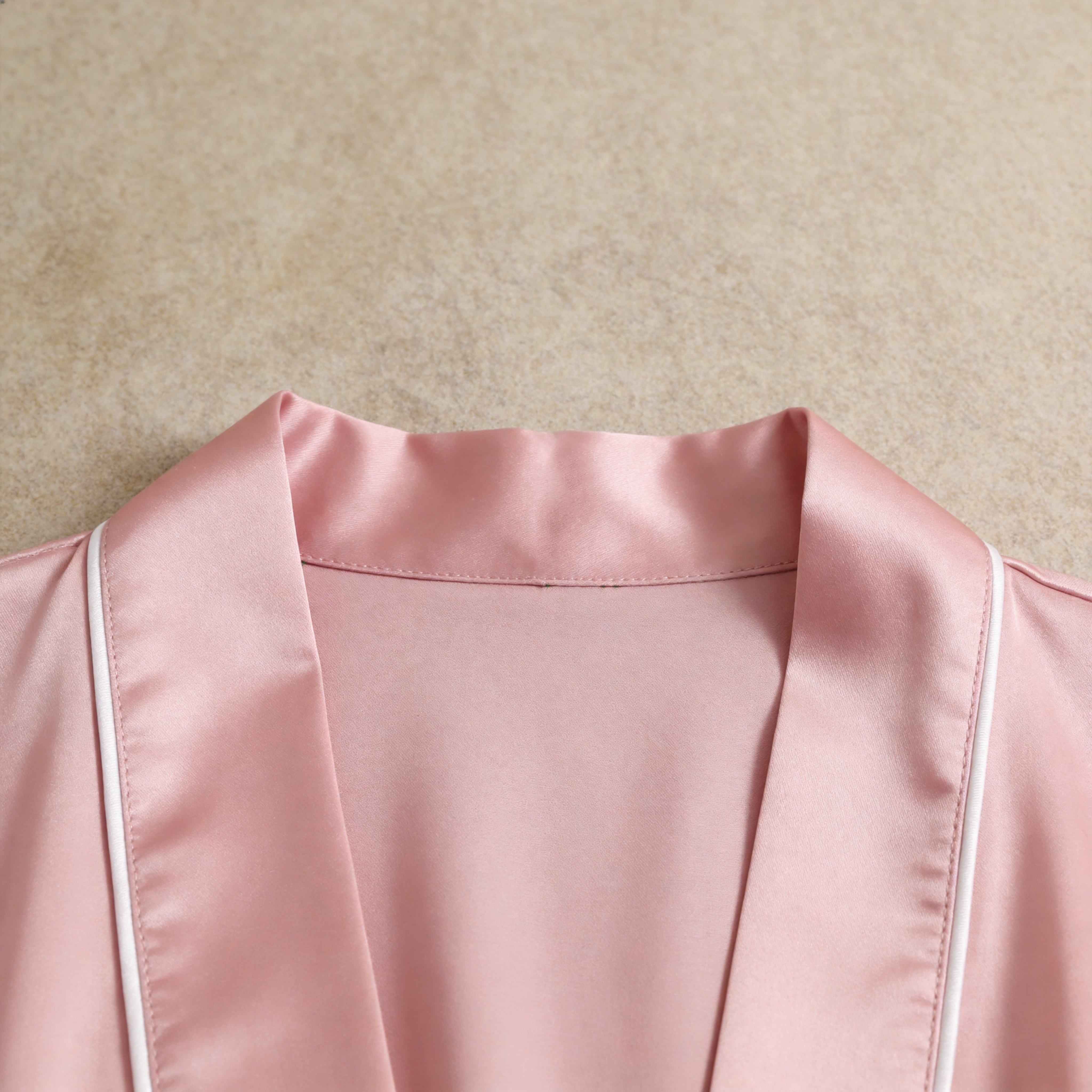 Solid Satin 3-Piece Sleepwear Set for Women - Robe, Camisole & Shorts